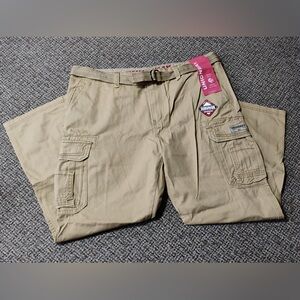 UNIONBAY Men's Khaki Survivor Cargo Pants, 42X30, NWT